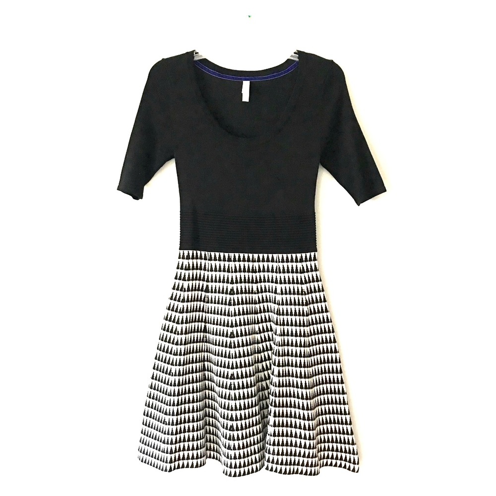 Black and white dress